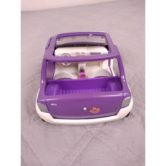 Fashion Polly Pocket Purple Beach Jeep Car Convertible With Flip Seats 2001 Rare - Picture 4 of 7